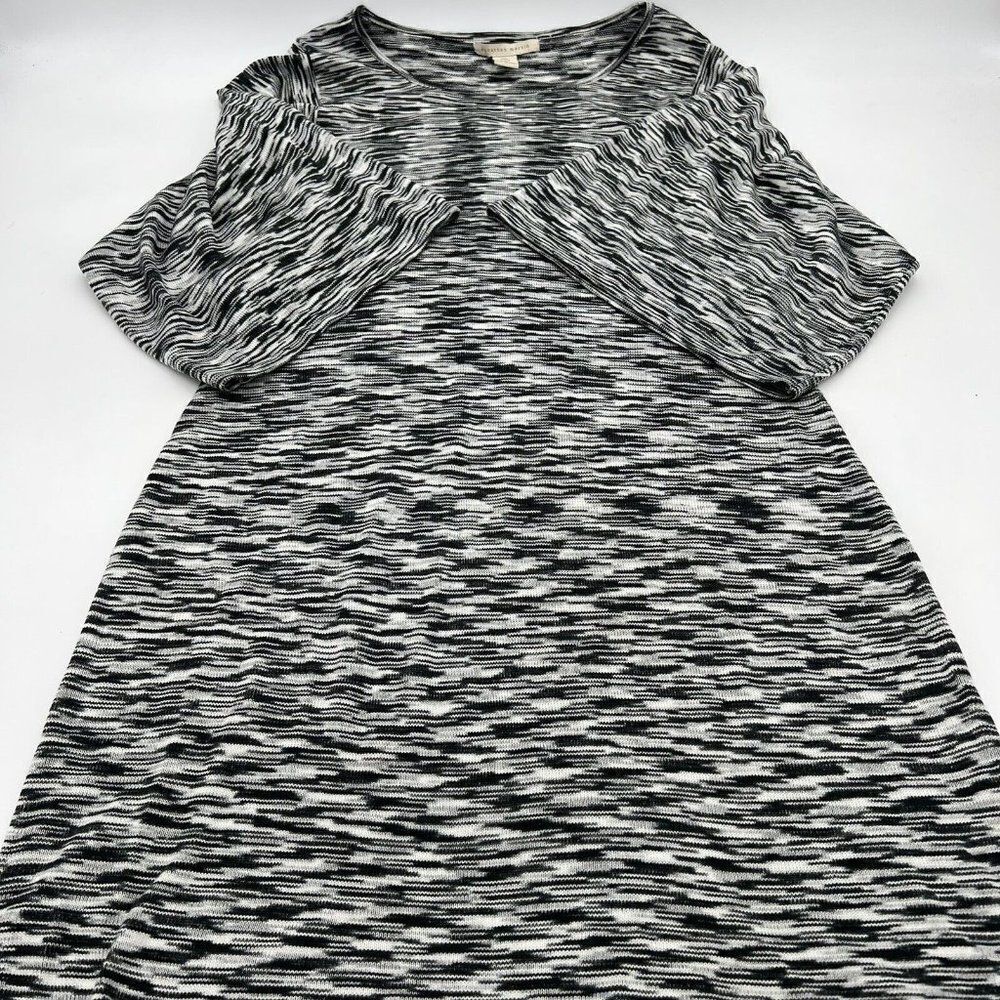 Jonathan Martin Black & White dress wide sleeve knee length size small